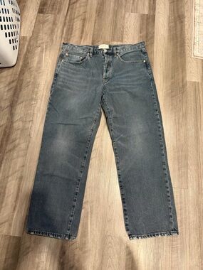 Free People We the Free Straight Leg Dark Jeans Size 31